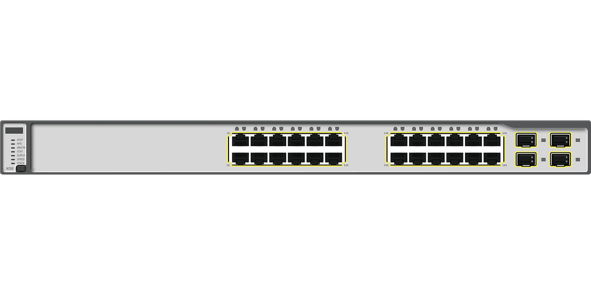 LANハブ 10/100/500Mbps 24ポート 省電力機能搭載 金属筺体